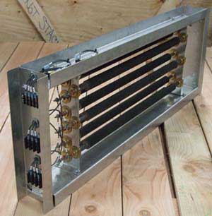 Typical custom heater for railroad passenger car