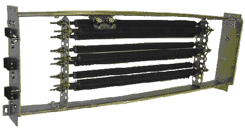 Typical retrofit heater for railroad passenger car